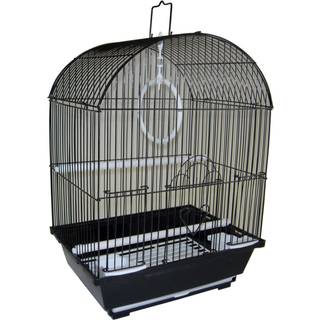 YML A1104BLK Round Top Style Small Parakeet Cage 11 x 9 x 16