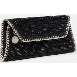 Stella McCartney Falabella embellished clutch bag - black - One Size