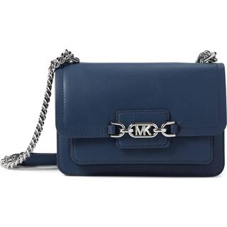 MK Heather Large Leather Shoulder Bag - Blue - Michael Kors - ONE SIZE