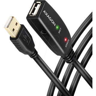 Axagon ADR-205 USB-kabel USB 2.0 5 m USB A Sort