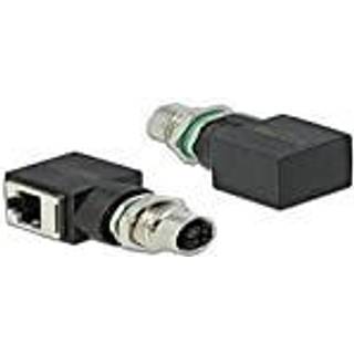 Delock Network Adapter M12 - 8 pin X hun til RJ45 jack