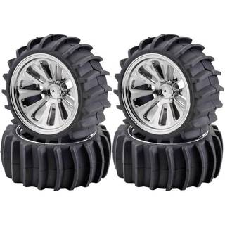 Beach tyre set, chrome (4) CV- 10B