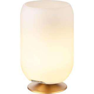 Atmos LED lampe m/højtaler & drinks køler, messing