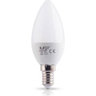 LED-lampe E14, C37, 6W, 230V, 3000K, varm hvid