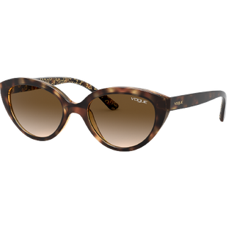 VOGUE EYEWEAR Børn VJ2002 W65613 Solbriller Plast Havana Brun Cat Eye Normal Skygge
