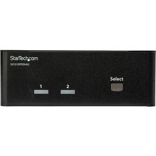 StarTech.com 2-Port DisplayPort Dual-Monitor KVM Switch - 4K 60Hz - KVM / audio / USB switch - 2 porte