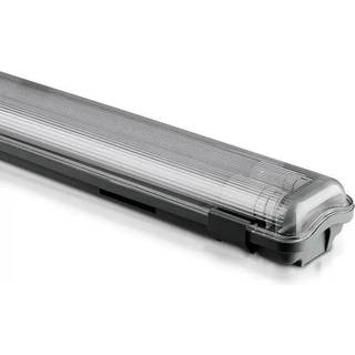 2x18W vandtæt lampe - 120cmx2, med LED-rør, 6500K, IP65 - Kulør : Kold