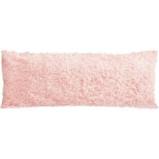 Sweet JoJo Designs Pink Floral Rose Body Pillow Case Cover (Pillow Not inkluderet) - Solid Light Blush Flow
