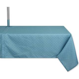 Stormblå tonalgitterprint udendørs dug med lynlås 60x120