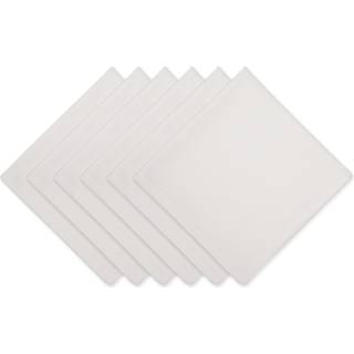 Off-white solid serviet sæt/6