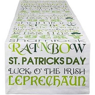 Dii St Patricks Day Print Table Runner 14x108 """"