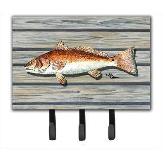 """" Caroline's Treasures 8489th68 Red Fish Leash eller Key Holder Large Multicolor """"