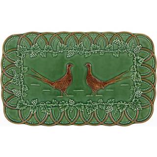 Bordallo Pinheiro Serving And Trays - 'Bosque' pheasant tray in multicolour earthenware