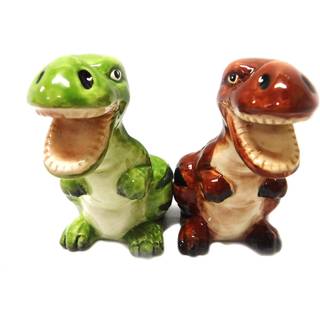 Pacific Giftware Salt & Pepper Shakers - Dinosaur Magnetic Salt and Pepper Shakers