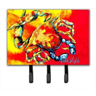 """" Caroline's Treasures MW1086th68 Crab Hot Dang Leash eller Key Holder Large Multicolor """"