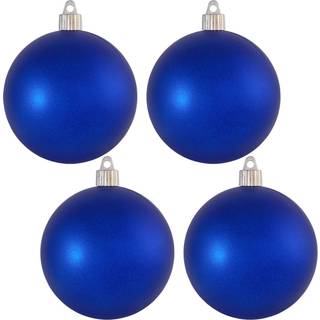 Jul af Krebs 4 """" (100 mm) Velvet Regal Blue [4 stykker] Fast Solid kommerciel kvalitet indendørs og udendørs knustproof plast UV og vandbestandi