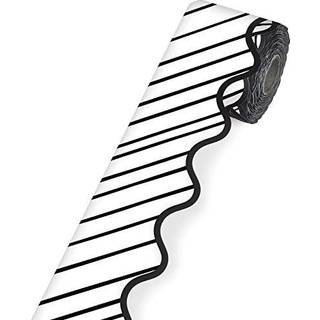 Sort / hvide striber rullede gr?nse