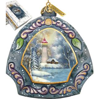 G. Debrekht 3-1/2 tommer havn lys natursk?n ornament