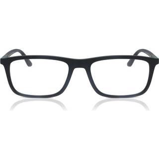 Emporio Armani Mand EA4160 50421W Solbriller Injiceret Sort Transparent Firkantet Normal Clip-on