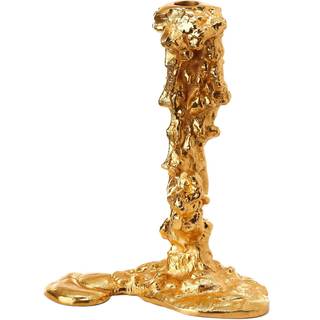 POLSPOTTEN Candlelight And Scents - 'Drip' candle holder, large, gold in gold Metal