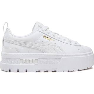 Women&#39;s Puma Mayze Classic&#39;s Trainers, White, Size 36, Shoes - White - 36