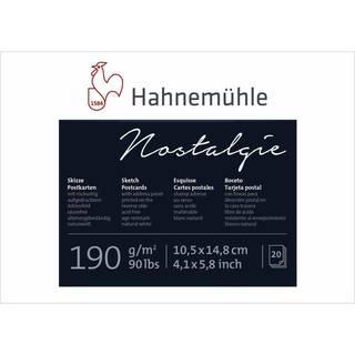 Skizzen-Postkartenblock A6 190g/m² 20 Blatt - Weiß