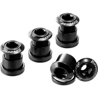 Reverse Chainring Skruer Sæt (4x) - Sort