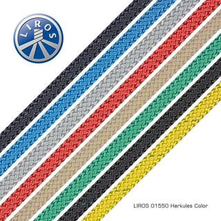 Tovværk Liros Herkules Color, High Tenacity-polyesterkerne, 32-flettet High Tenacity-polyesterkappe, sort, 20 meter x Ø6 mm