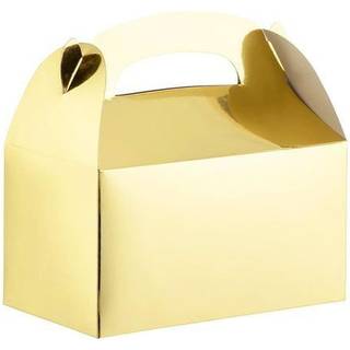 Juvale 24 -Pack Treat Boxes - Candy Gable Boxes til fest favoriserer f?dselsdag Bryllup Baby Shower (guld 6.2x3.5x3.6 in)