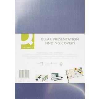 Q-connect forsideplast A4 200my 100stk