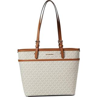 MK Winston Medium Signature Logo Pocket Tote Bag - Natural - Michael Kors - ONE SIZE