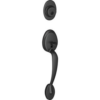 Schlage F58 PLY 622 PLYMOUTH HANDLETSET Udvendigt mat sort (kun udvendig halvdel)