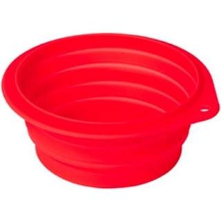 Silikoneskål foldbar, blå ca. 1000 ml - ca.500 ml - Red