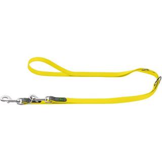 Hunter Adjustable Leash Convenience Hundesnore størrelse Länge max. 200 cm - Breite 2,0 cm farve neon yellow