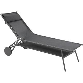 Lafuma Miami Batyline® Duo Høj Solseng Obsidian - Liggestole og Solsenge Stål Duo Obsidian - LFM5172-9718