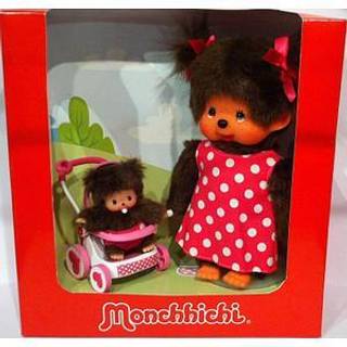 Monchhichi mor m. baby i klapvogn Monchhichi dukker 254930