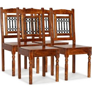 spisebordsstole 4 stk. massivt træ klassisk