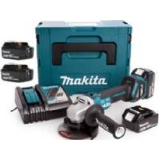 Vinkelsliber Makita DGA513RT3J; 18 V; 3x5,0 Ah batt.