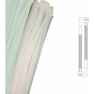 Kabelbinder pakke | 100x2.5mm | 100stk | Kabel strips | Hvid