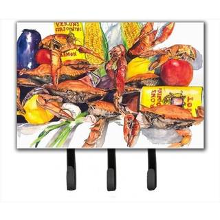 """" Caroline's Treasures 1016th68 Veron's og Crabs Leash Holder eller Key Hook Large Multicolor """"