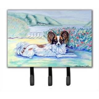 """" Caroline's Treasures 7244th68 Papillion Leash Holder eller Key Hook Large Multicolor """"