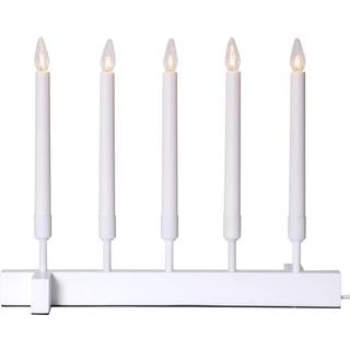 Star Trading - Advent Candlestick Wind - White - 32 cm