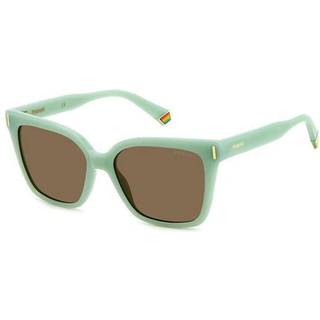 Polaroid PLD 6192/S Polarized 1ED/SP 54 Solbriller Kvinder Grøn - Frosted Light Green - 54mm