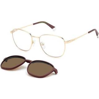 Polaroid Unisex PLD 6205/CS NOA/SP Solbriller Metal Guld/Bordeaux Brun Firkantet Polariseret