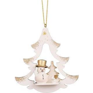 Christian Ulbricht Ornament - Hvidt tr? med snemand