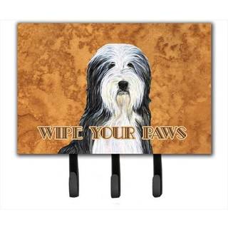 """" Caroline's Treasures SS4889th68 Bearded Collie T?r dine poter snor eller n?gleholder stor flerfarvet """"