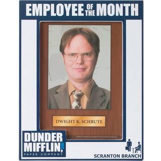 Silver Buffalo Office Dunder Mifflin Paper Company Scranton Branch Medarbejder i m?neden Dwight K. Schrute Photo Picture Ramme 5 x 7 tommer