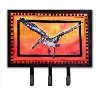 """" Caroline's Treasures 8095th68 Bird-Pelican Leash Holder eller Key Hook Large Multicolor """"