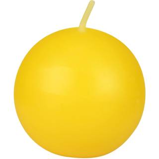 Zest stearinlys 6-stykke kugle stearinlys 3-tommer gul