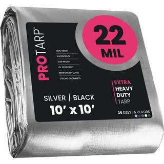 Protarp Extreme Heavy Duty 22 Mil Tarp Cover Vandt?t UV -resistent Rip and Tear Proof Poly Tarpaulin med forst?rkede kanter til tagcamping Patio